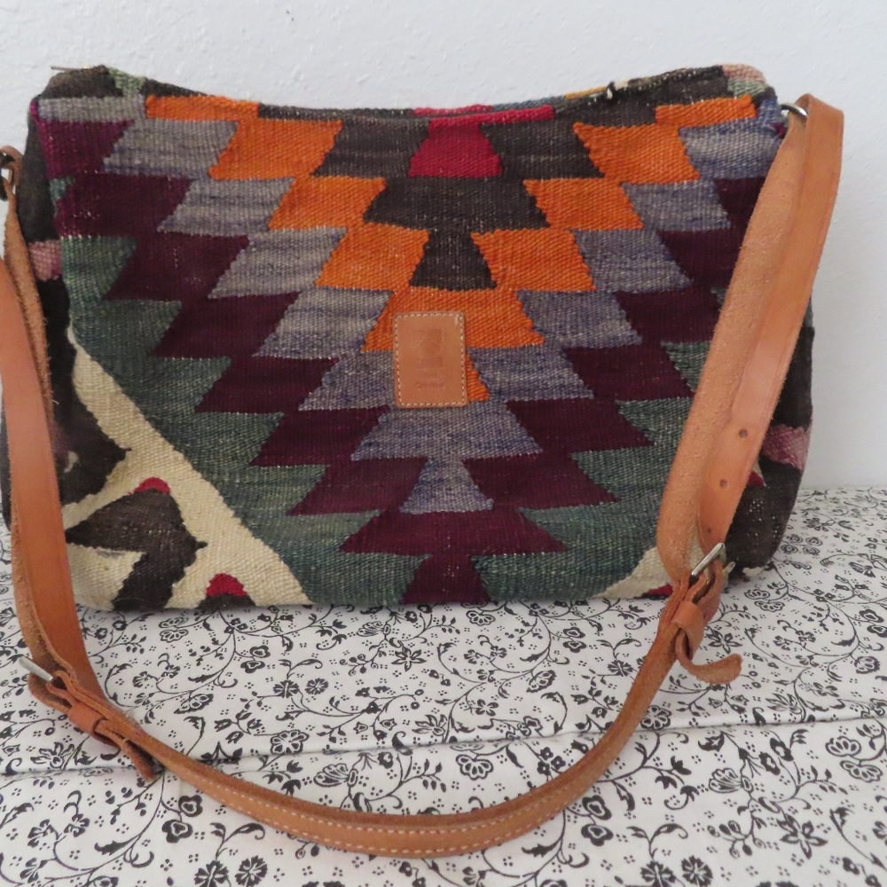 Matt Camron Turkish Kilim Carpet Bag Purse southwestern